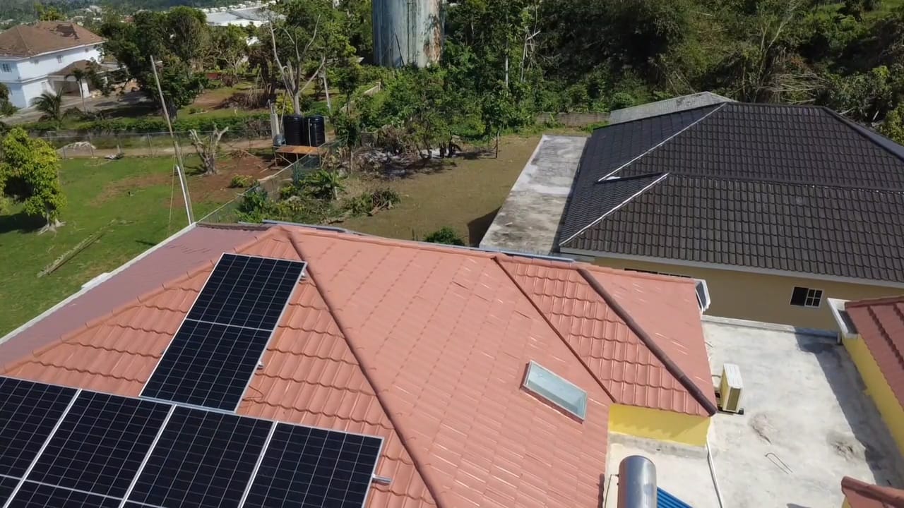 Solar panels at Kingsbird