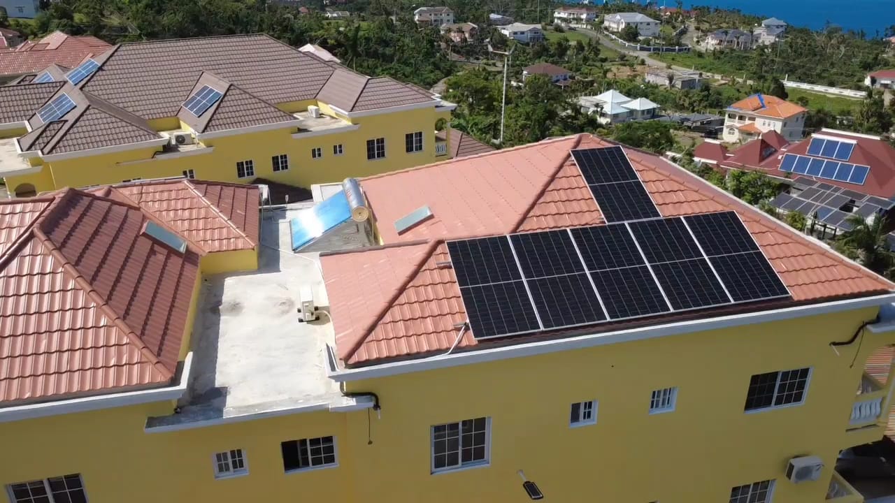 Commercial solar installation